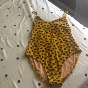 One piece leopard swim suit, Maxwell, size 6 NWT